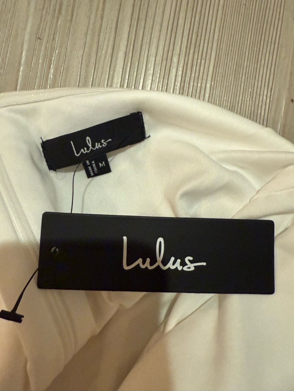 Lulu's Strapless White Ruffle Mini Dress - NWT - Picture 4 of 4